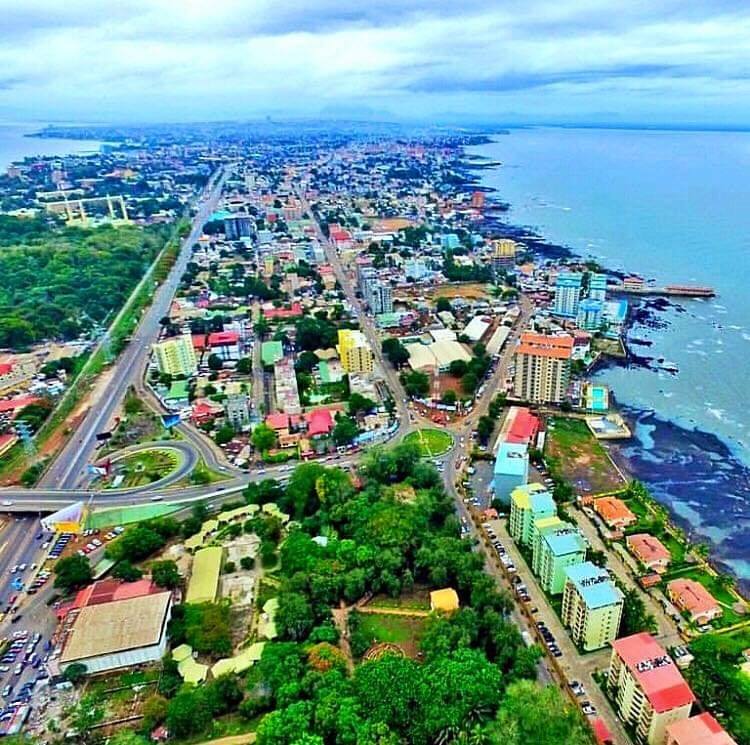 Vue de Conakry, Guinée